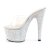 Pleaser Mules BEJEWELED-701DM Transparent Argent Strass EU-35/US-5