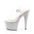 Pleaser Sandales BEJEWELED-708DM Transparent Argent Strass EU-35/US-5