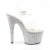 Pleaser Sandales BEJEWELED-708DM Transparent Argent Strass EU-35/US-5