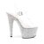 Pleaser Sandales BEJEWELED-708MS Transparent Argent Strass EU-35/US-5