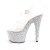 Pleaser Sandales BEJEWELED-708MS Transparent Argent Strass EU-37/US-7
