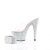 Pleaser Mules BEJEWELED-712RS Transparent Argent Strass EU-37/US-7