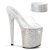 Pleaser Mules BEJEWELED-812RS Transparent Argent Strass EU-42/US-12