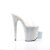 Pleaser Mules BEJEWELED-812RS Transparent Argent Strass EU-37/US-7