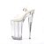 Pleaser Sandales BEYOND-008 Transparent Argent EU-36/US-6