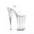Pleaser Sandales BEYOND-008 Transparent Argent EU-36/US-6