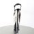 Pleaser Sandales BEYOND-009 Noir Argent Chrome EU-37/US-7