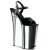 Pleaser Sandales BEYOND-009 Noir Argent Chrome EU-38/US-8