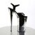 Pleaser Sandales BEYOND-009 Noir Argent Chrome EU-38/US-8
