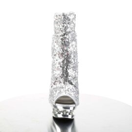 Pleaser Bottines BLONDIE-R-1008 Argent Multi Strass...