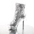Pleaser Bottines BLONDIE-R-1008 Argent Multi Strass Chrome EU-35/US-5