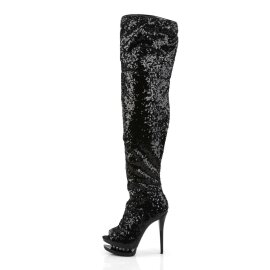 Pleaser Bottes cuissardes BLONDIE-R-3011 Noir EU-41/US-11