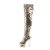 Pleaser Bottes cuissardes BLONDIE-R-3011 Or Multi Paillettes Chrome EU-39/US-9