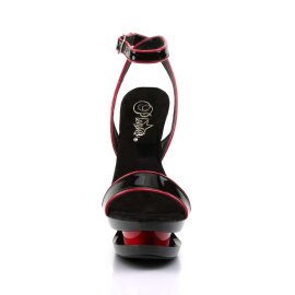 Pleaser Sandales BLONDIE-631-2 Noir Rouge EU-35/US-5