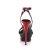 Pleaser Sandales BLONDIE-631-2 Noir Rouge EU-36/US-6