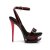 Pleaser Sandales BLONDIE-631-2 Noir Rouge EU-36/US-6