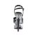 Pleaser Sandales CAPTIVA-609 Noir Transparent EU-35/US-5