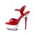 Pleaser Sandales CAPTIVA-609 Transparent Rouge EU-36/US-6