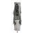 Pleaser Bottines DELIGHT-1017RSF Transparent Argent Noir Chrome EU-38/US-8