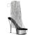 Pleaser Bottines DELIGHT-1017RSF Transparent Argent Chrome EU-37/US-7