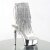 Pleaser Bottines DELIGHT-1017RSF Transparent Argent Chrome EU-37/US-7