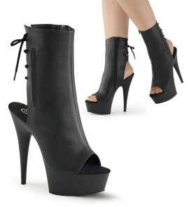 Pleaser Bottines DELIGHT-1018 Noir EU-39/US-9