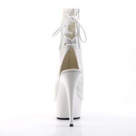 Pleaser Bottines DELIGHT-1018 Blanc EU-42/US-12