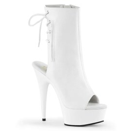 Pleaser Bottines DELIGHT-1018 Blanc EU-35/US-5