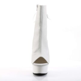 Pleaser Bottines DELIGHT-1018 Blanc EU-35/US-5