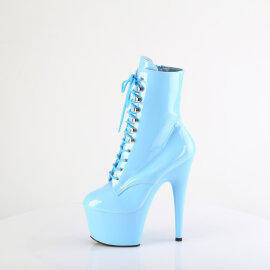 Pleaser ADORE-1020 Bottines à plateforme Revêtement laqué Bleu