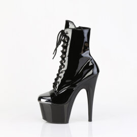 Pleaser ADORE-1020ESC Bottines à plateforme Revêtement laqué Noir