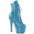 Pleaser ADORE-1020GP Bottines à plateforme Revêtement laqué Paillettes Bleu pastel
