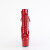 Pleaser ADORE-1020GP Bottines à plateforme Revêtement laqué Paillettes Rouge