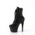 Pleaser ADORE-1020RS Bottines à plateforme Strass Noir