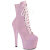 Pleaser ADORE-1020SDG Bottines à plateforme Paillettes Rose