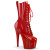 Pleaser ADORE-1040WR-HG Bottines à plateforme Revêtement laqué Holo Rouge