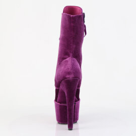 Pleaser ADORE-1045VEL Bottines à plateforme Velours Lilas