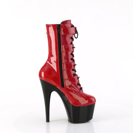 Pleaser ADORE-1046TT Bottines à plateforme Revêtement laqué Holo Rouge