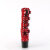 Pleaser ADORE-1046TT Bottines à plateforme Revêtement laqué Holo Rouge