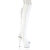 Pleaser ADORE-3019HWR Cuissardes à plateforme Holo Blanc