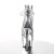 Pleaser Bottines DELIGHT-1018HG Argent Hologramme Chrome EU-35/US-5