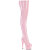 Pleaser ADORE-3850 Cuissardes à plateforme Revêtement laqué Paillettes Rose