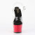 Pleaser ADORE-708 Sandales à plateforme Transparent Rouge