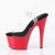 Pleaser ADORE-708 Sandales à plateforme Transparent Rouge
