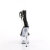 Pleaser ADORE-727RS Sandales à plateforme Transparent Strass Noir