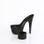 Pleaser BEJEWELED-712RS Mules à plateforme Transparent Strass Noir