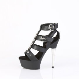 Pleaser CAPTIVA-658 Bottines à plateforme Similicuir Noir