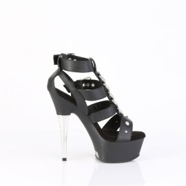 Pleaser CAPTIVA-658 Bottines à plateforme Similicuir Noir