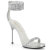 Fabulicious CHIC-40 Sandales Tissu Strass Argent