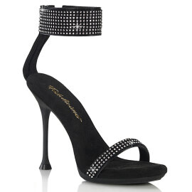 Fabulicious CUPID-440 Sandales Similicuir Strass Noir
